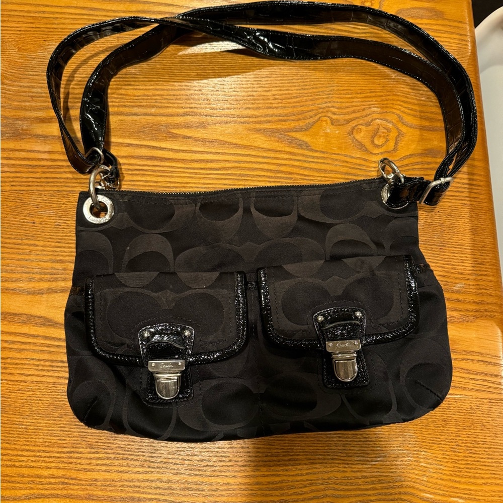Black Designer Shoulder Bag